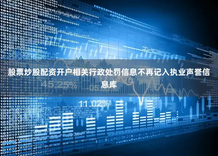 股票炒股配资开户相关行政处罚信息不再记入执业声誉信息库