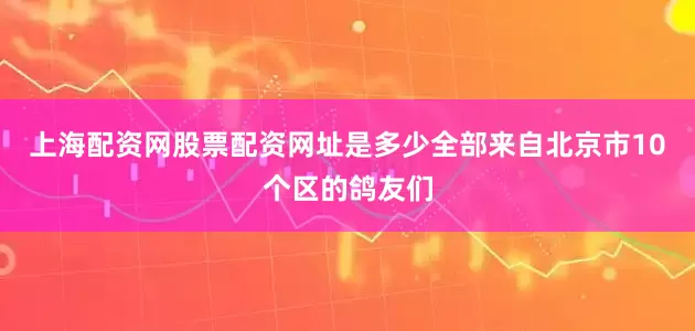 上海配资网股票配资网址是多少全部来自北京市10个区的鸽友们