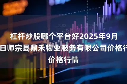 杠杆炒股哪个平台好2025年9月12日师宗县鼎禾物业服务有限公司价格行情